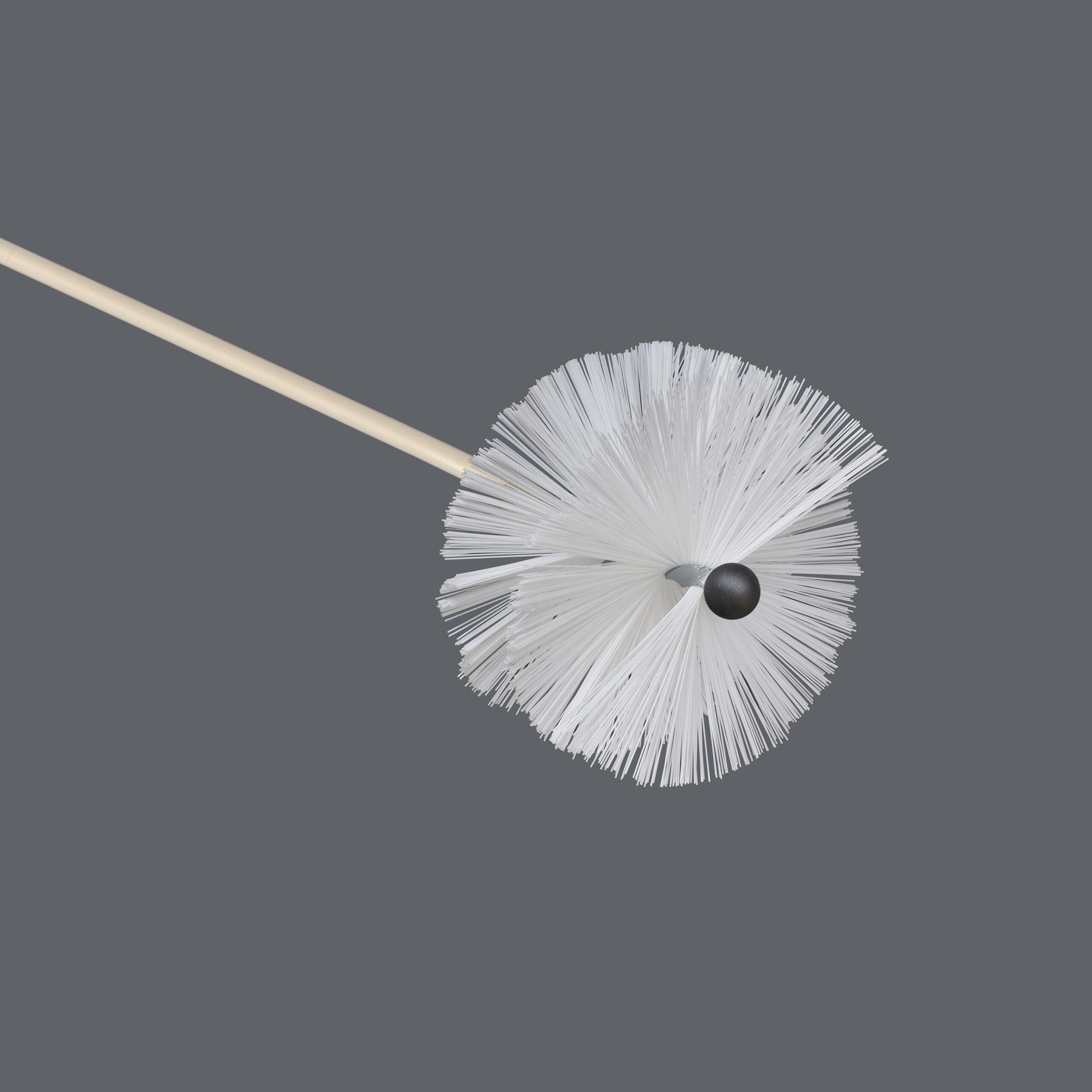 Soft bristle chimney sweeping brush 8 inch