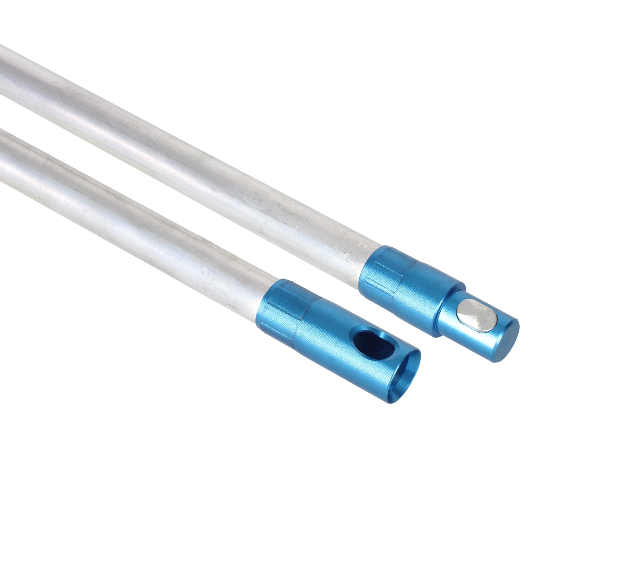 Blue Aluminium power sweeping chimney rods 20mm