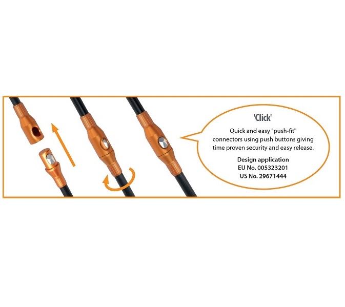 Click power sweeping rods