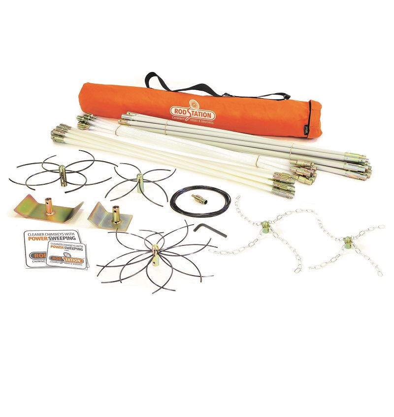 FlueBoss 'Twinclip' Professional Powersweeping Kit